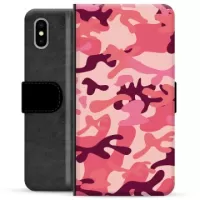 iPhone X / iPhone XS Premium Wallet Case - Pink Camouflage