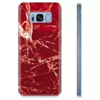 Samsung Galaxy S8+ TPU Case - Red Marble