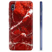 Samsung Galaxy A10 TPU Case - Red Marble