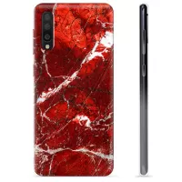 Samsung Galaxy A50 TPU Case - Red Marble