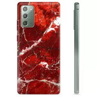 Samsung Galaxy Note20 TPU Case - Red Marble
