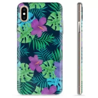 iPhone X / iPhone XS TPU Case - Tropical Flower