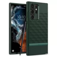 Caseology Parallax Samsung Galaxy S22 Ultra 5G Hybrid Case - Midnight Green