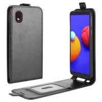 Samsung Galaxy A01 Core, Galaxy M01 Core Vertical Flip Case - Black