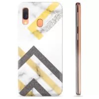 Samsung Galaxy A40 TPU Case - Abstract Marble
