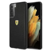 Ferrari On Track Perforated Samsung Galaxy S21 5G Case - Black