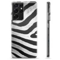 Samsung Galaxy S21 Ultra 5G TPU Case - Zebra