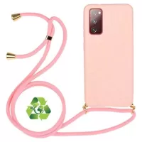 Saii Eco Line Samsung Galaxy S20 FE Case with Strap - Pink