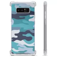 Samsung Galaxy Note8 Hybrid Case - Blue Camouflage