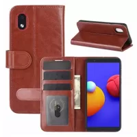 Samsung Galaxy A01 Core, Galaxy M01 Core Wallet Case - Brown