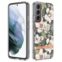 Flower Series Samsung Galaxy S22 5G TPU Case - Green Gardenia