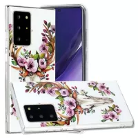 Samsung Galaxy Note20 Ultra Glow in the Dark TPU Case - Deer / Flowers