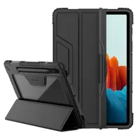 Nillkin Bumper Samsung Galaxy Tab S7 Smart Folio Case - Black / Transparent