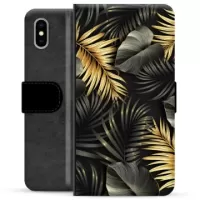 iPhone X / iPhone XS Premium Wallet Case - Golden Leaves