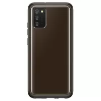 Samsung Galaxy A02s Soft Clear Cover EF-QA026TBEGEU - Black