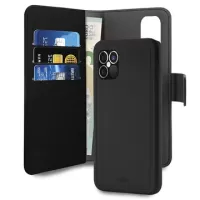 Puro 2-in-1 Magnetic iPhone 12 Pro Max Wallet Case - Black