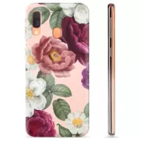 Samsung Galaxy A40 TPU Case - Romantic Flowers