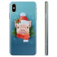 iPhone XS Max TPU Case - Winter Piggy