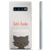 Samsung Galaxy S10 TPU Case - Angry Cat