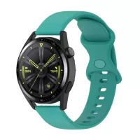 For Huawei Watch GT 3 46mm/Watch GT 2 46mm/Watch GT Runner Silicone Watch Band 22mm Adjustable Wrist Strap Replacement - Teal