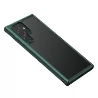MOCOLO K14 Savannasaurus Series for Samsung Galaxy S22 Ultra 5G, Crystal Clear Hybrid Case Thickened Four Corners - Green