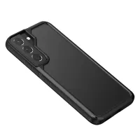 MOCOLO K14 Savannasaurus Series for Samsung Galaxy S22 5G, Corner Cushioned Transparent Hybrid Case - Black
