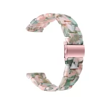 For Garmin Vivomove3/Garmin Move3 Fashionable Watch Strap Replacement Resin Wrist Band 20mm - Pink/Green