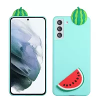 For Samsung Galaxy S22+ 5G 3D Pattern Design TPU + PVC Anti-scratch Phone Case Cover - Watermelon