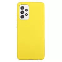 For Samsung Galaxy A33 5G Candy Color Soft TPU Phone Case Anti-drop Back Cover - Yellow