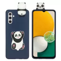 For Samsung Galaxy A13 5G 3D Cute Cartoon Funny Animal Style TPU + PVC Anti-Slip Case - Panda Hands Up