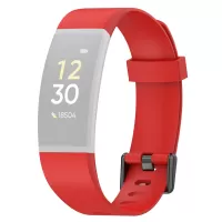 For Realme Band RMA199 Waterproof Silicone Solid Color Watch Band Replacement Watch Strap - Red