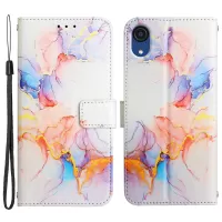 YB Pattern Printing Series-5 for Samsung Galaxy A03 Core Wallet Phone Case Shockproof Pattern Printed PU Leather Folio Flip Stand Cover - Galaxy Marble