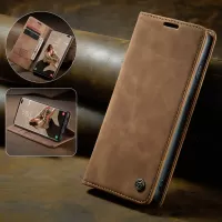 CASEME 013 Series PU Leather Casing [Auto-absorbed] [Wallet Stand] for Samsung Galaxy S10 Plus - Brown