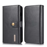 DG.MING Split Leather Wallet Style Case for Samsung Galaxy S10 Plus - Black