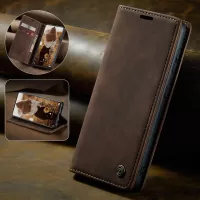 CASEME 013 Series Flip Wallet Leather Phone Cover for Samsung Galaxy A71 - Coffee