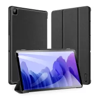 DUX DUCIS DOMO Series Tri-fold Stand Leather Case Smart Auto-Wake/Sleep Folio Flip Case for Samsung Galaxy Tab A7 10.4 (2020) - Black