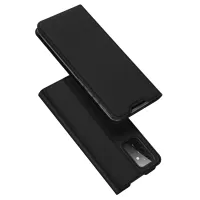 DUX DUCIS Skin Pro Series Auto-Absorbed Card Holder Leather Case Magnetic Stand Shell for Samsung Galaxy A72 5G / A72 4G - Black