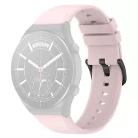 For Xiaomi Watch S1 22mm Silicone Watch Band Replacement Spare Watch Strap - Light Pink