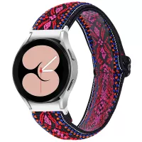 For Samsung Galaxy Watch4 Active 40mm/44mm / Watch4 Classic 42mm/46mm Elastic Woven Smart Watch Band Replacement Adjustable Wrist Strap - 15#