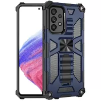 Protective Case for Samsung Galaxy A33 5G TPU + PC Shockproof Cover Scratch-resistant Back Case with Kickstand - Blue