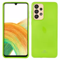 MERCURY GOOSPERY for Samsung Galaxy A33 5G Glitter Shiny Case Slim Fit Soft Flexible TPU Well-protected Cell Phone Cover - Green