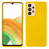 MERCURY GOOSPERY for Samsung Galaxy A33 5G Glitter Shiny Case Slim Fit Soft Flexible TPU Well-protected Cell Phone Cover - Yellow