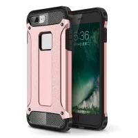 For iPhone 8/7 4.7 inch Hard PC + Soft TPU 2-in-1 Heavy Duty Shockproof Phone Case - Pink