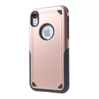 For iPhone XR 6.1 inch Hybrid PC + TPU Armor Rugged Mobile Phone Case - Rose Gold