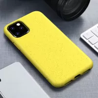 For iPhone 11 Pro 5.8 inch (2019) Frosted Matte Eco-Friendly Degradable Wheat Straw TPU Cover - Yellow