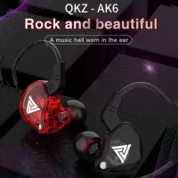 QKZ AK6 Universal 3.5mm HiFi Sport Headphones In Ear Earphone for Running with Microphone Headset Music Earbuds