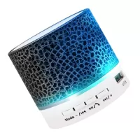 Mini Speaker 7-Color Lights Small Wireless BT Speaker Portable Rechargeable Speaker for Travel Outdoors Home Office
