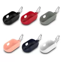 Soft Silicone Case Compatible with Samsung Galaxy Buds Earphones Cover with Hook Flexible Sport Shockproof Scratchproof Headset Bag