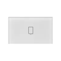 Broadlink BestCon TC2S-UK/EU  Gang Smart Wall Light Switch APP Remote Control Glass Panel Touch Control Wireless Switches Via Rm4 Pro Compatible with Alexa Google Home for Voice Control