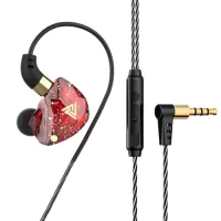 QKZ SK8 3.5mm Wired Headphones Dynamic Music Earphone Ear Hook Sports Headset In-ear Earbuds In-line Control with Mic